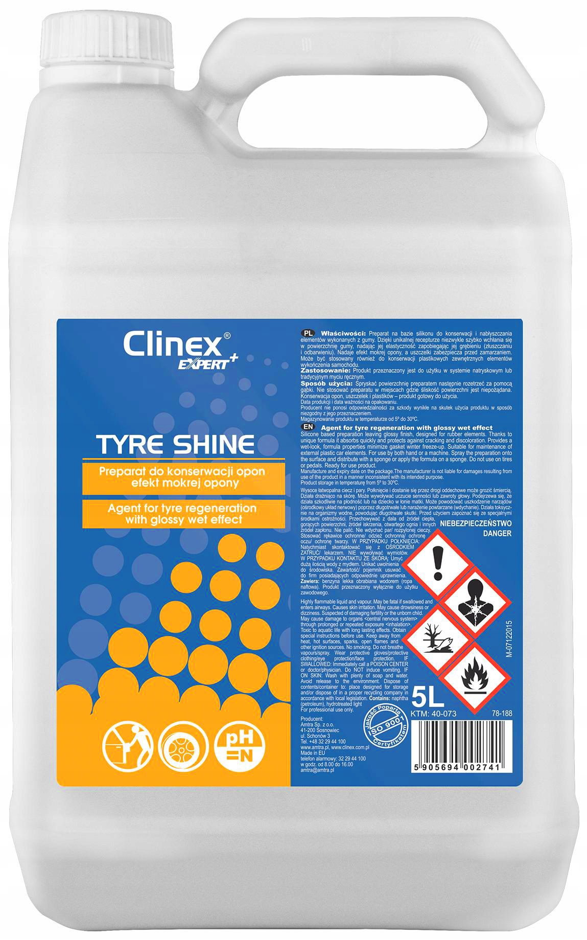 

Clinex Tyre Shine Do Konserwacji Opon 5L