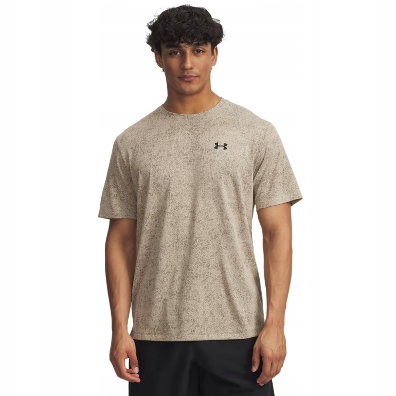 Under Armour Koszulka Treningowa Tech Tee Pixelate Beige Beż XL