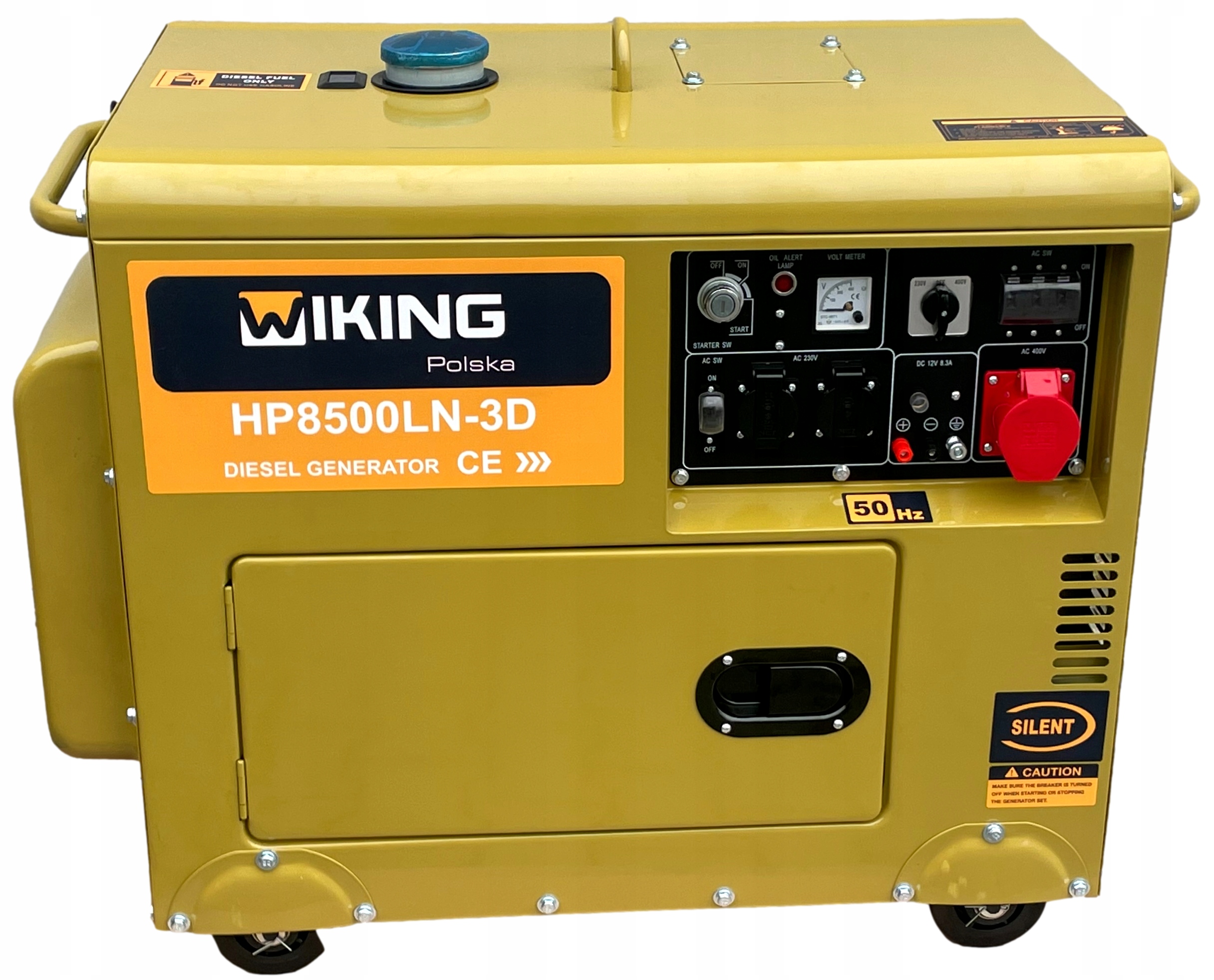 AGREGAT PRĄDOTWÓRCZY DIESEL 7,5kW generator CICHY Waga urządzenia 160 kg