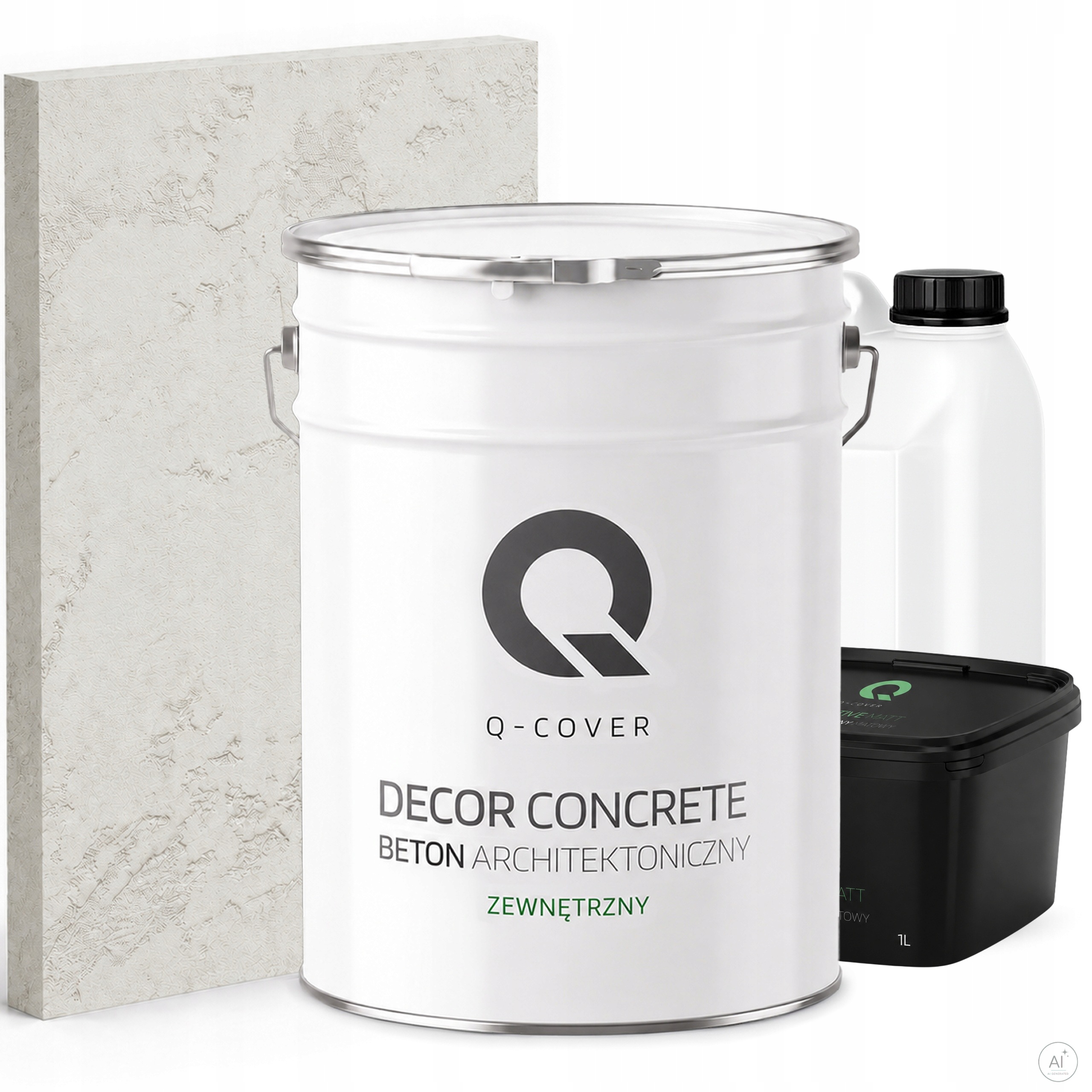 Beton Architektoniczny Zewnętrzny Zestaw Biały F101 19kg Komplet 10m2
