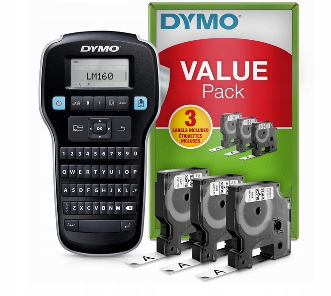 Dymo tiskárna LabelManager 160 3 ks pásky D1 12 mm Originální