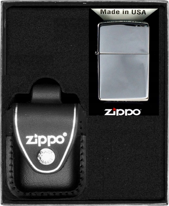 Sada Zippo Zapalovač Chrome High Polished Dárkový No5