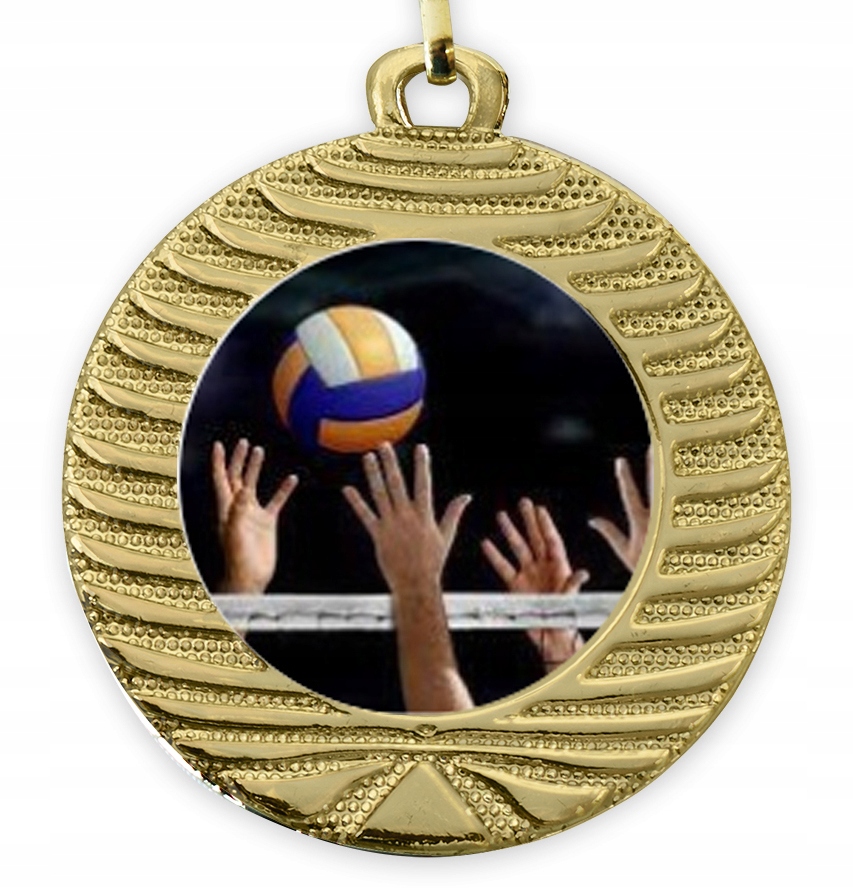 

Złoty Medal zawody Siatkówka 40 mm Wstążka