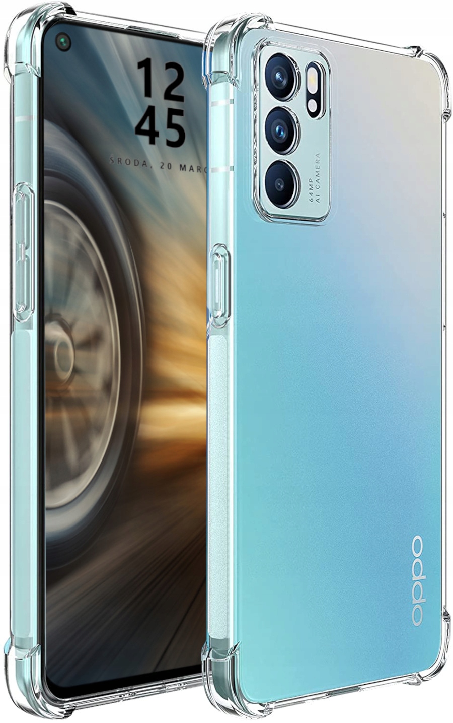 

Etui Pancerne Ashock Do Oppo Reno 6 5G Szkło