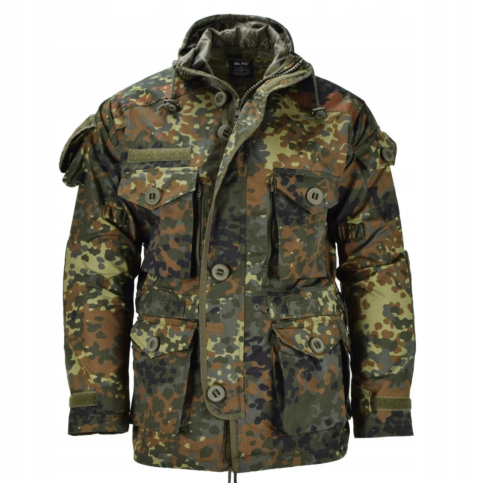 MIL Tec Pánská Městská Vojenská Bunda Maskáčový Flecktarn S 6FA