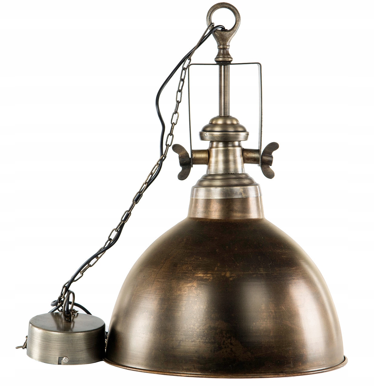 Závesná Stropná Lampa Loft Bronzová E27 Veľká kovová loftová do obývačky