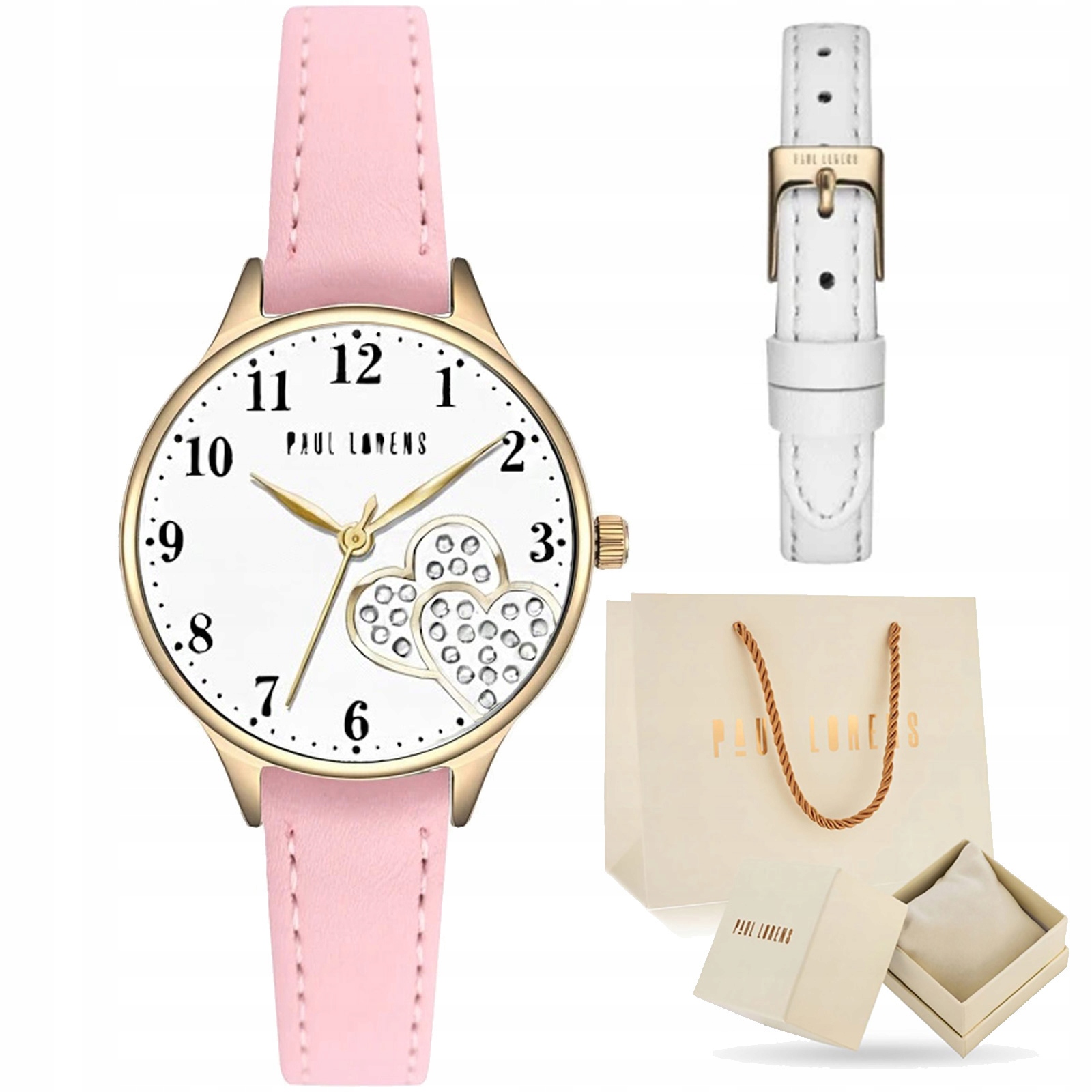 Dětské hodinky Paul Lorens Mila dárek pro dívku, 2 kožené řemínky