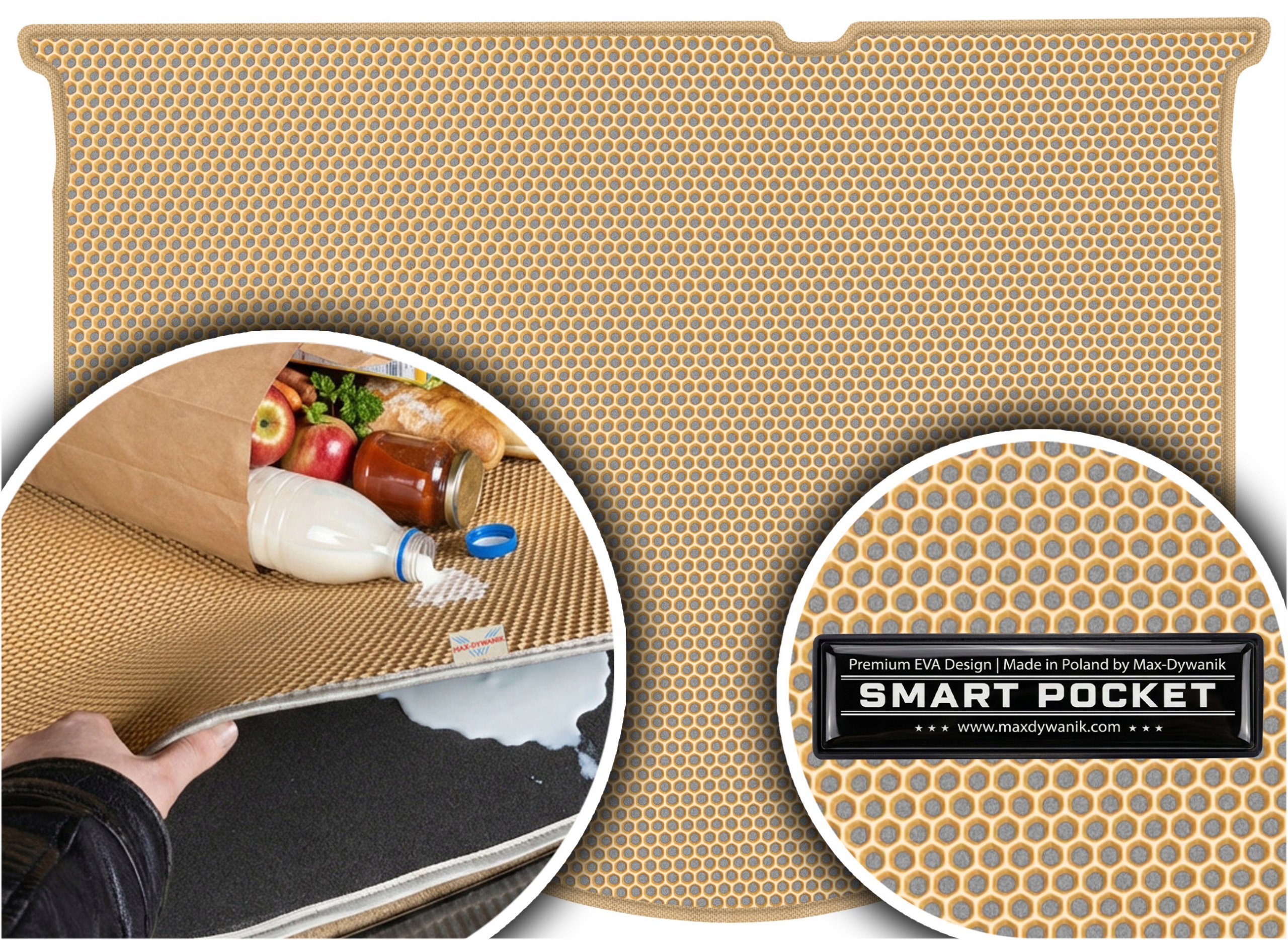 Alfa Romeo Mito 2008-2018 Vložka do batožinového priestoru Eva Smart Pocket Béžová