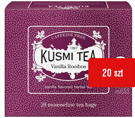 Čaj Rooibos Vanilla sáčky 20 kusů Bylinný vanilkový čaj