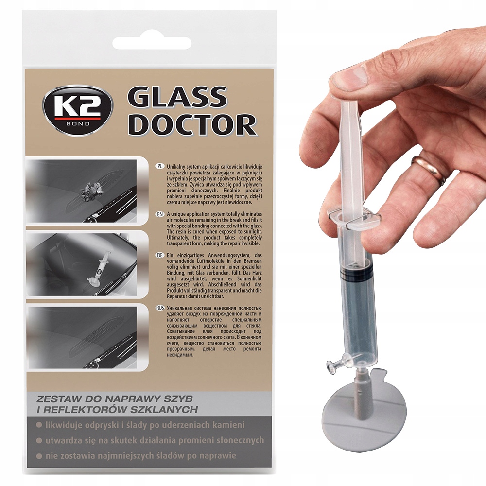 

K2 Glass Doctor Zestaw Do Naprawy Szyb 0,8ml