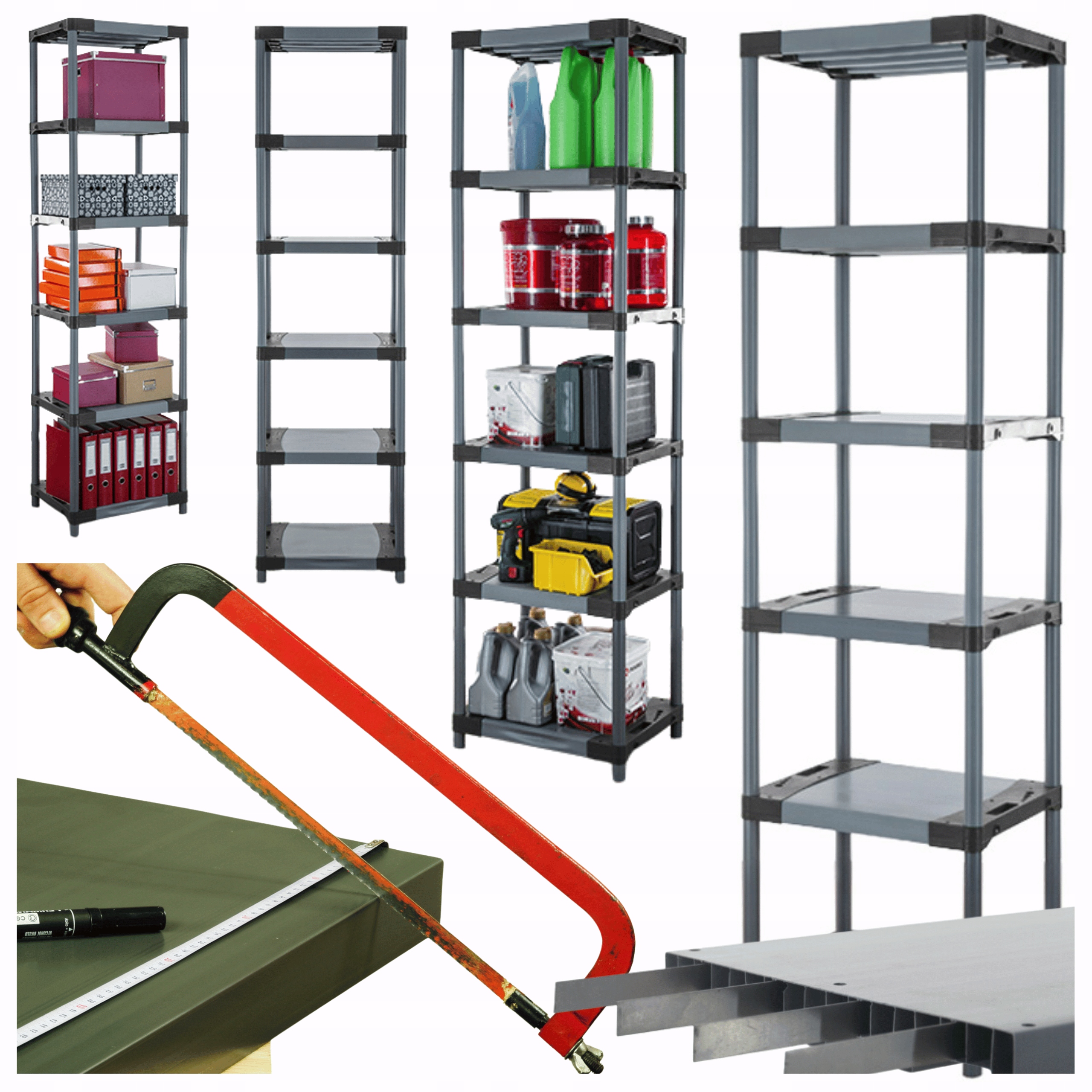 Stojan z plastu Vystužený 222x70x46 cm Eco Vodotesný Modulárny