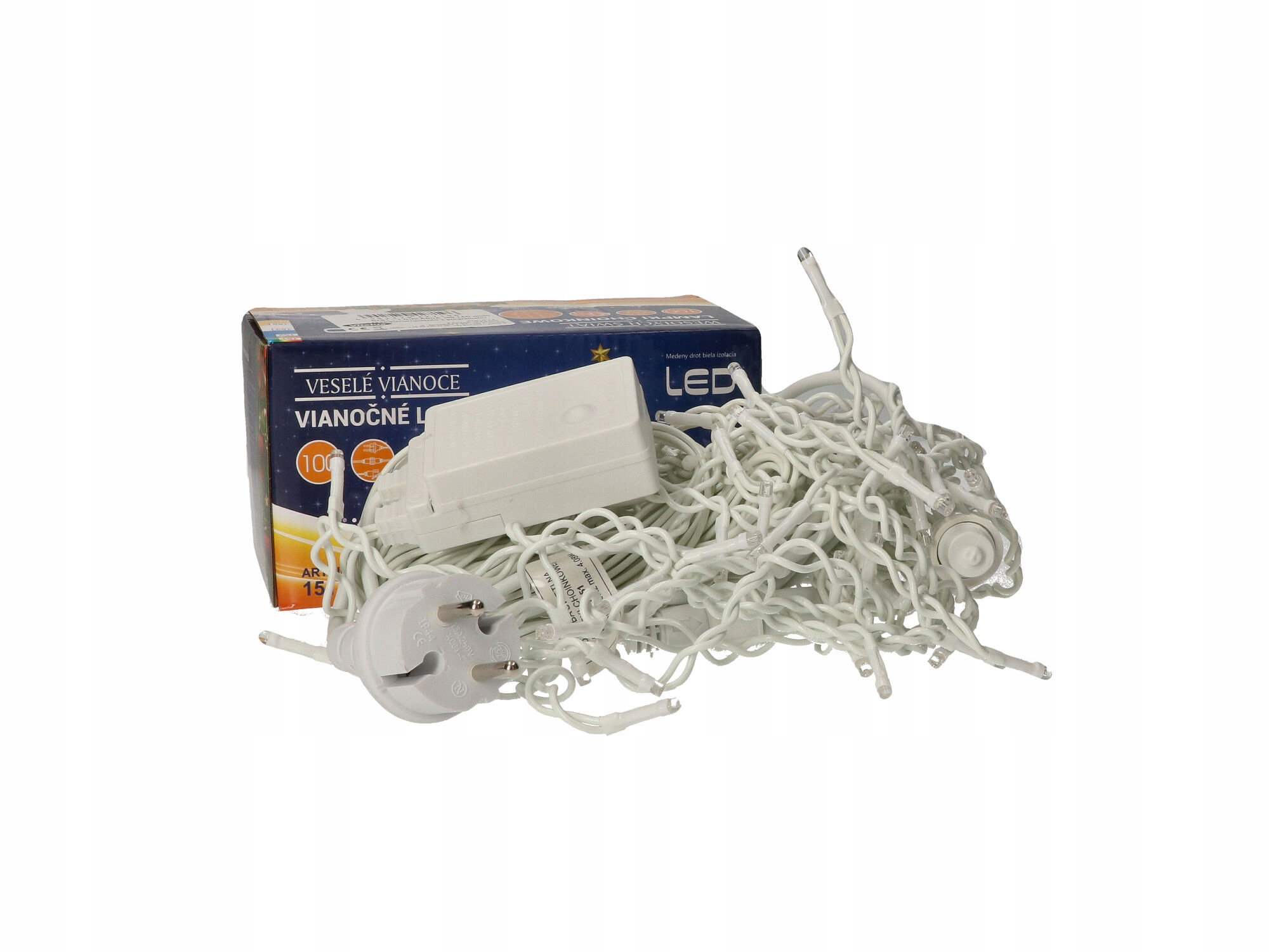 

Kurtyna sople lampki 100 Led zewnętrzne multikolor