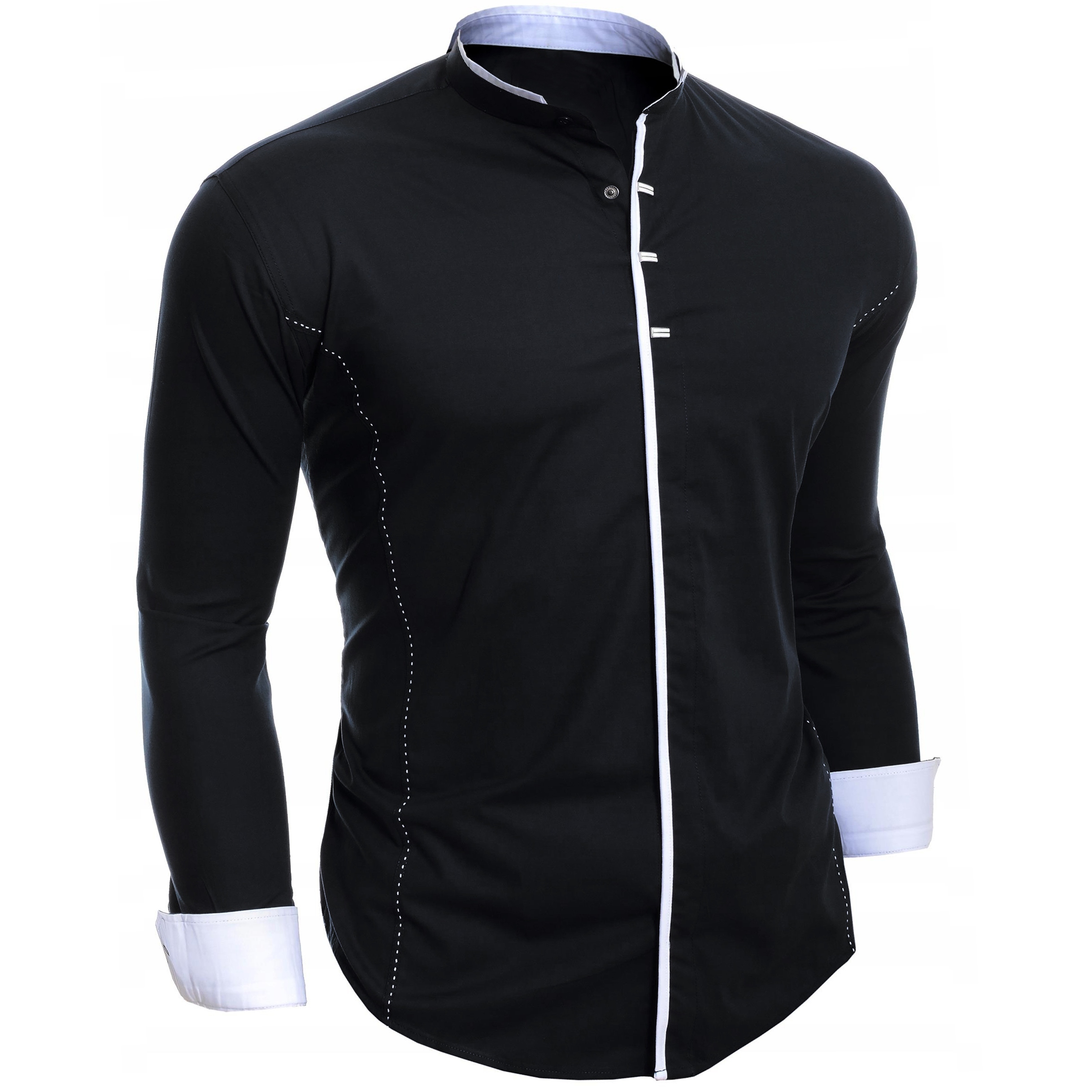 

Koszula Męska Stójka Wesele Comfort Slim