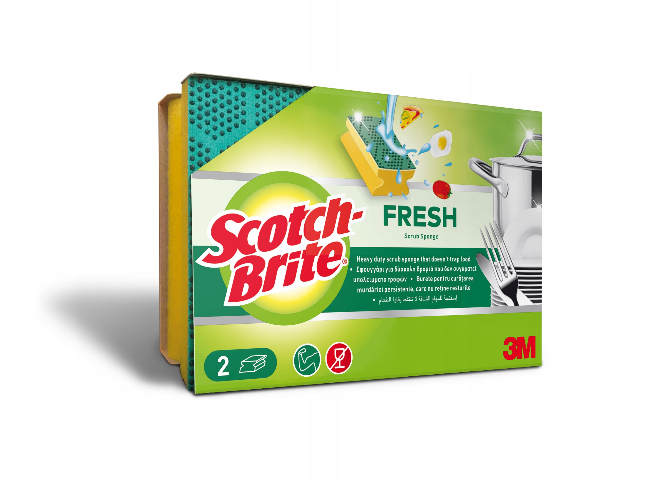 

Scotch Brite Fresh zmywak profilowany Ostry 2s