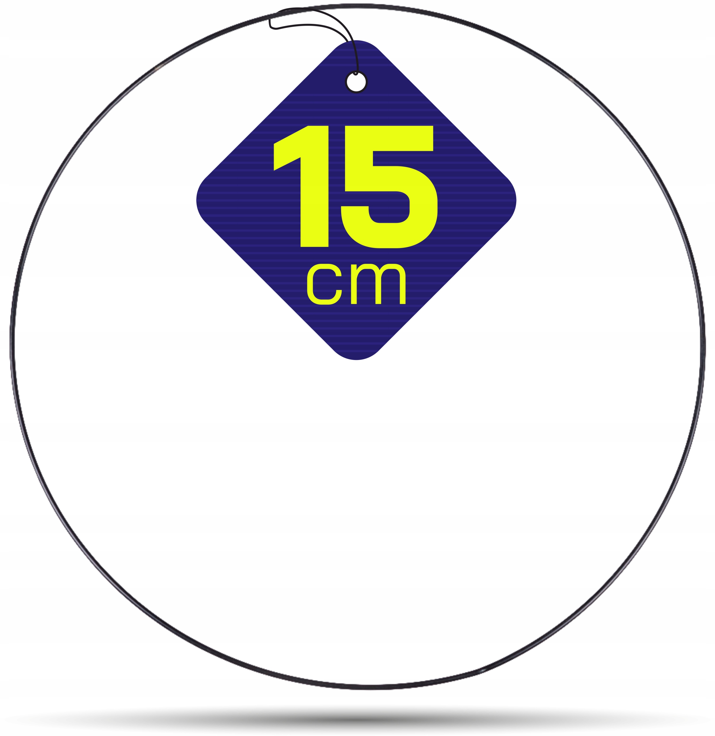 

Czarna metalowa obręcz kółko do łapaczy snów 15 cm