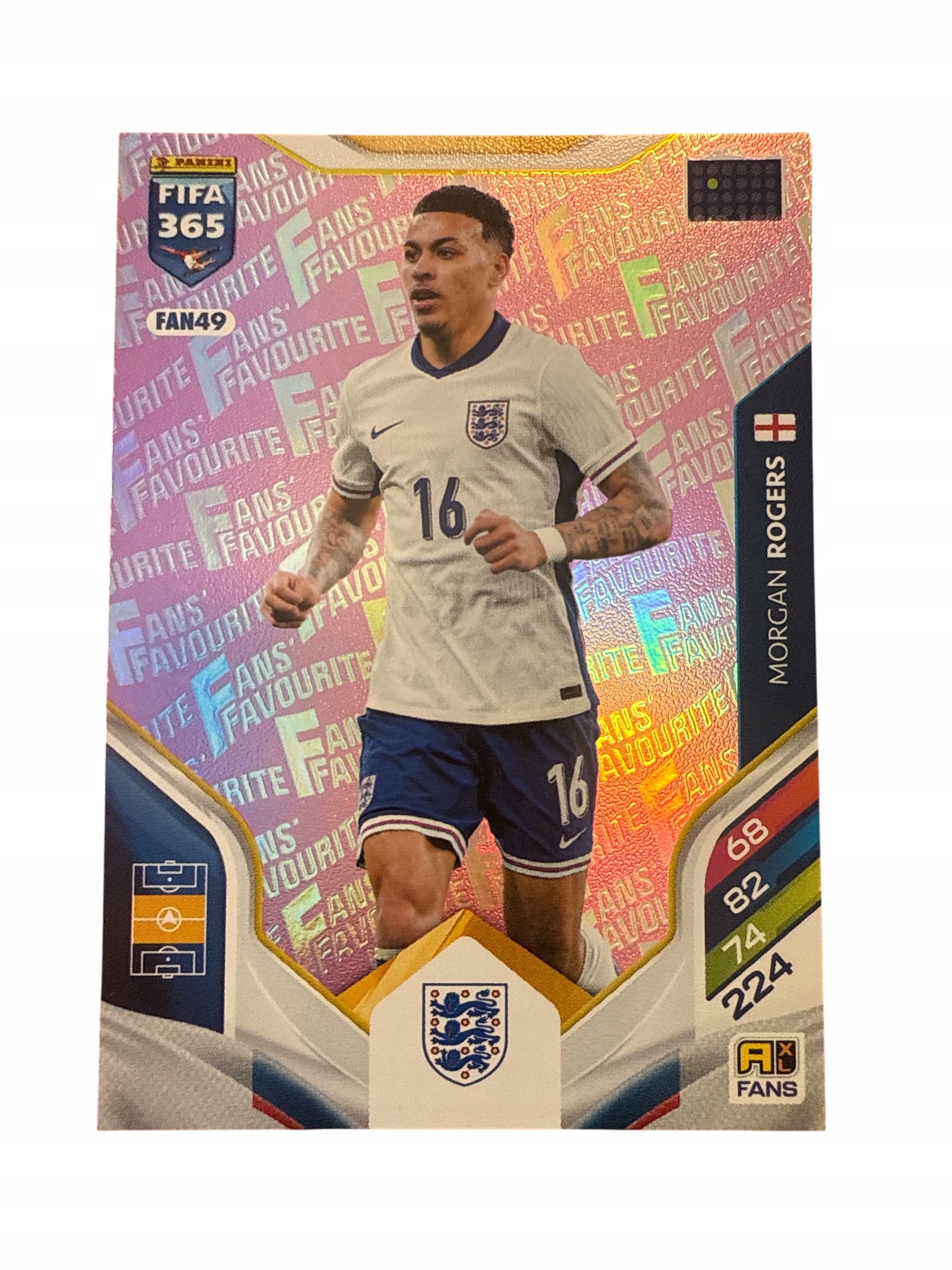 Fifa 365 2026 Adrenalyn XL Panini Fans FAN49 Rogers różowa pink