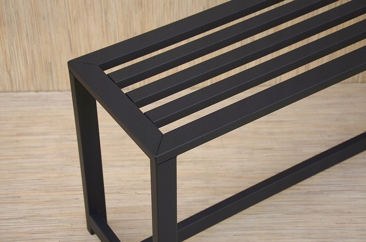 ŁAWKA METALOWA ŁAWECZKA DO SZATNI DOMU OGRODU 70cm Wysokość mebla 43 cm