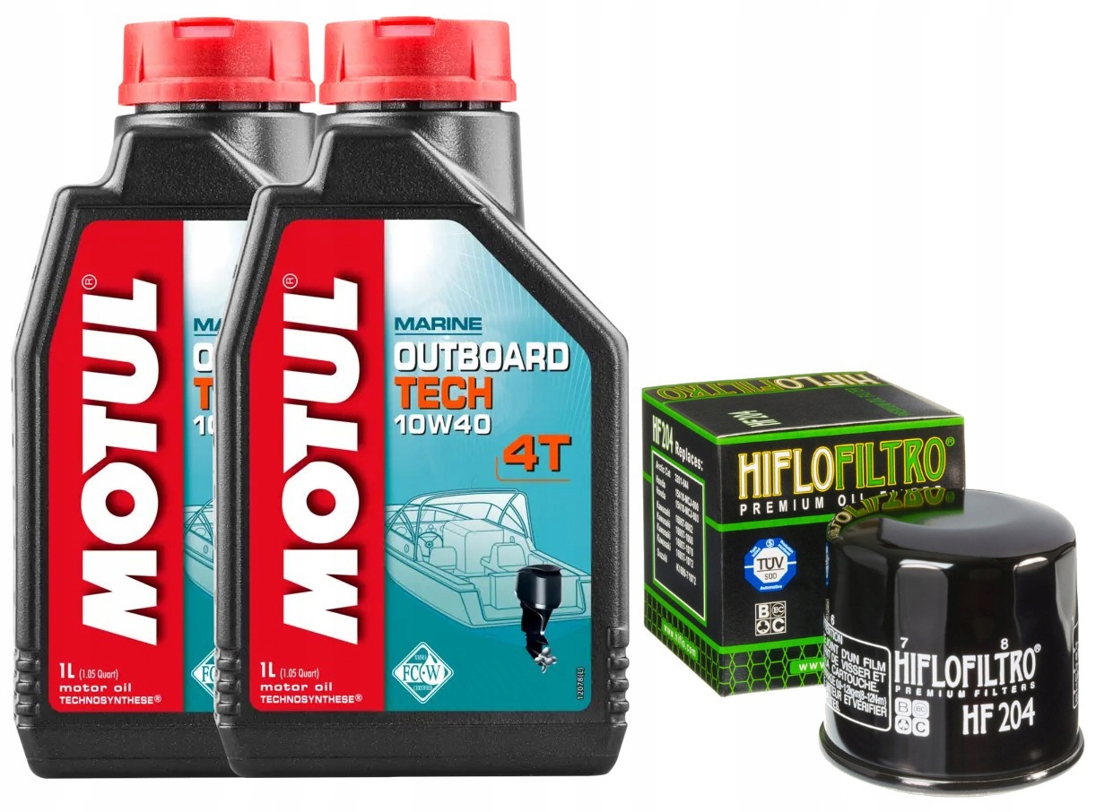 Filtr Hiflo olej 10w40 Motul Outboard Yamaha F25 Midrange F40 Jet Drive