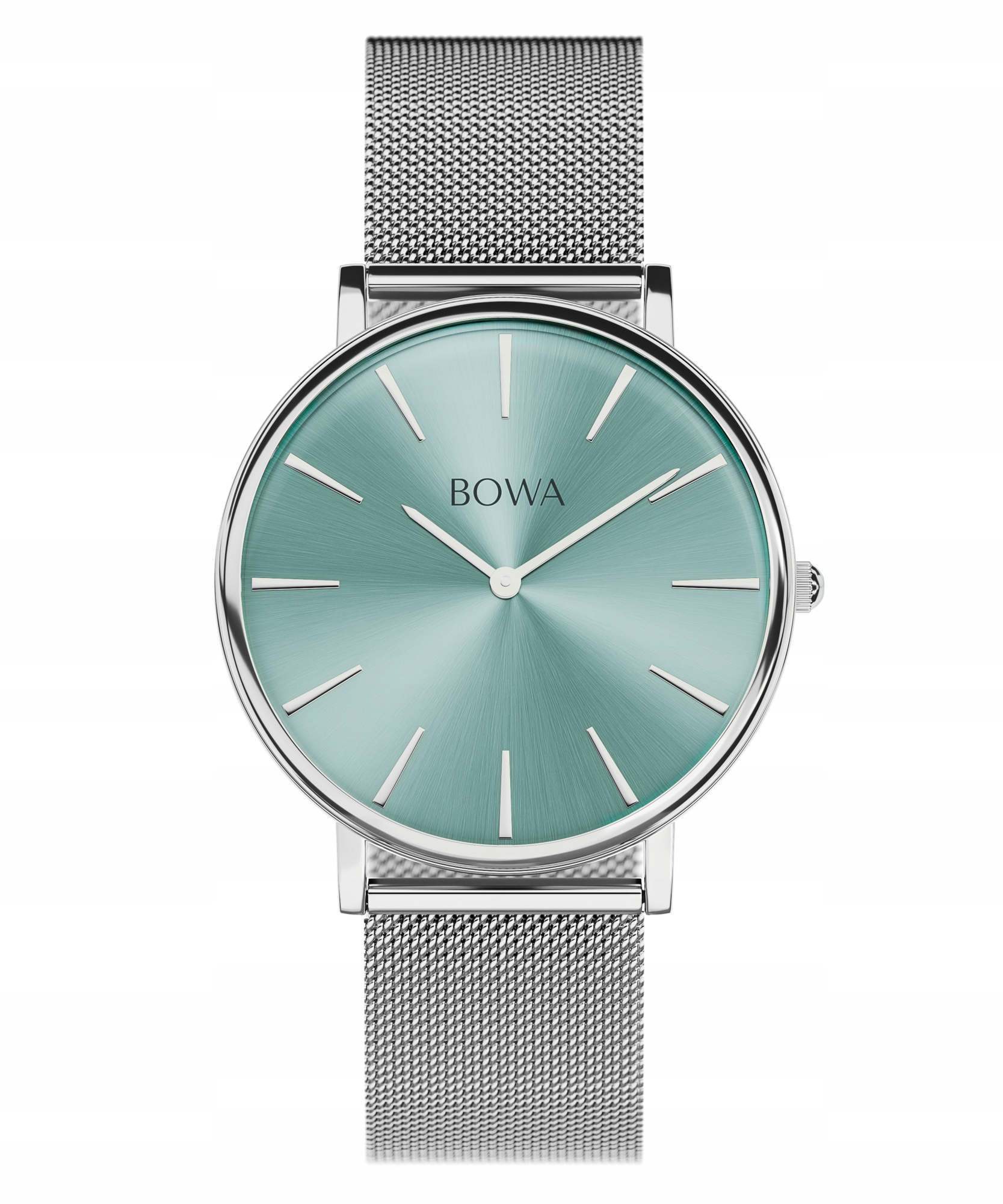 Dámské hodinky Bowa New York Ice-Blue Silver Mesh 38