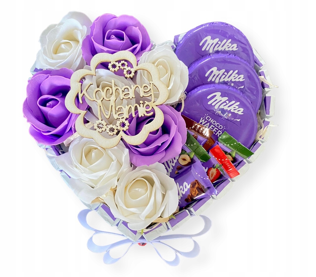 

Tort Serce Milka na Dzień Matki Zestaw Box