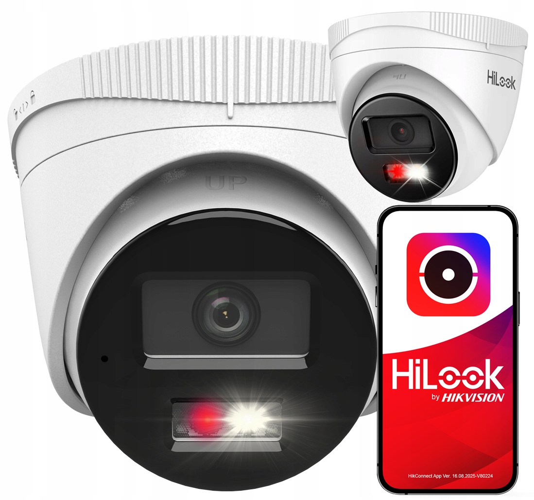 6Mpx vonkajšia Ip kamera IPC-T260HA-LU HiLook od Hikvision Hd Ir+led