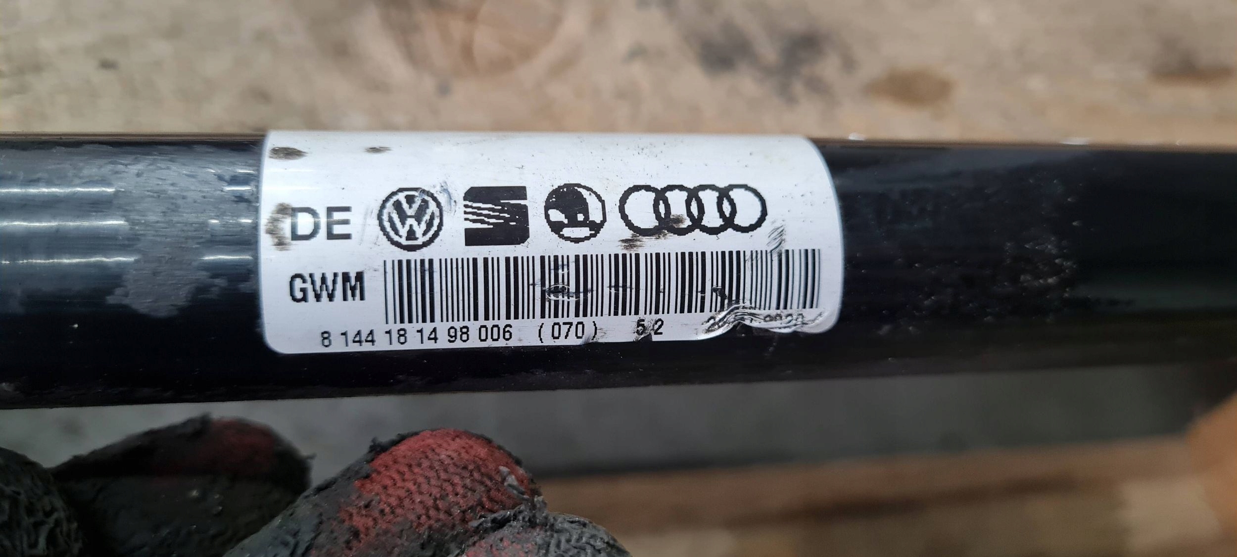 Q3 83A semi-axis semi-axis right right front front 2.0 TFSI 3Q0407272CG