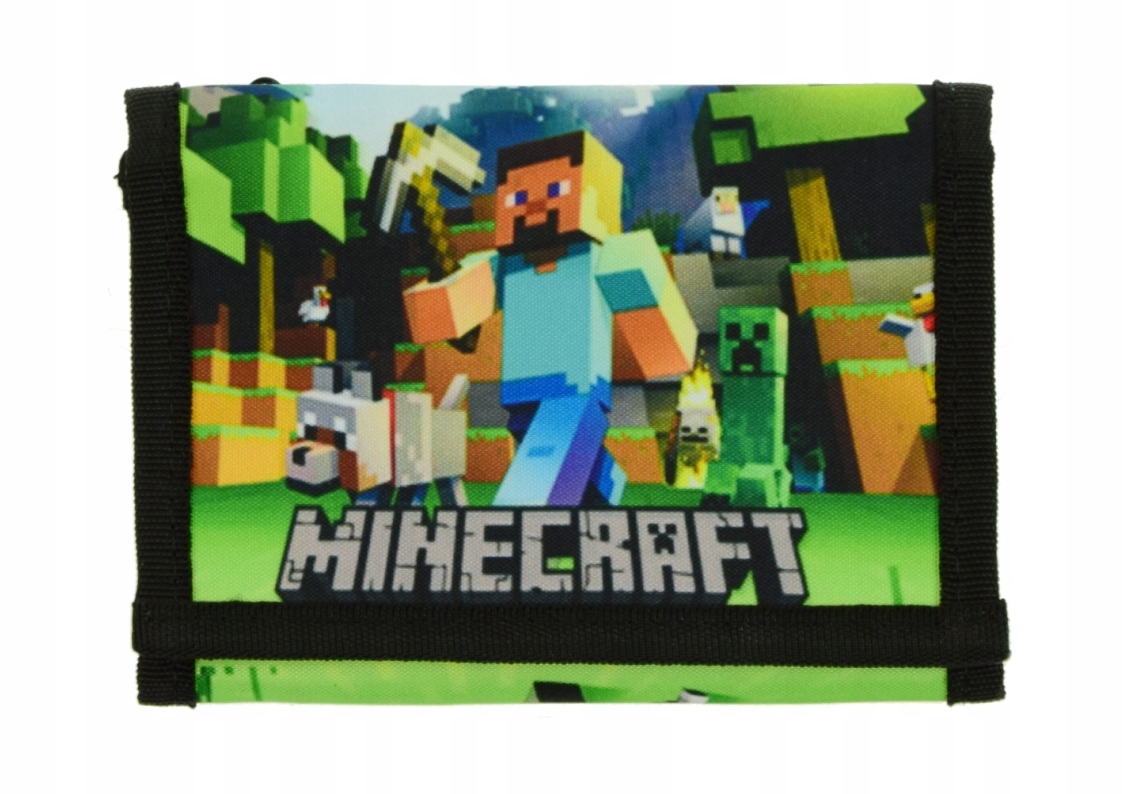 

portfel Minecraft portfelik rozkładany wzór M1