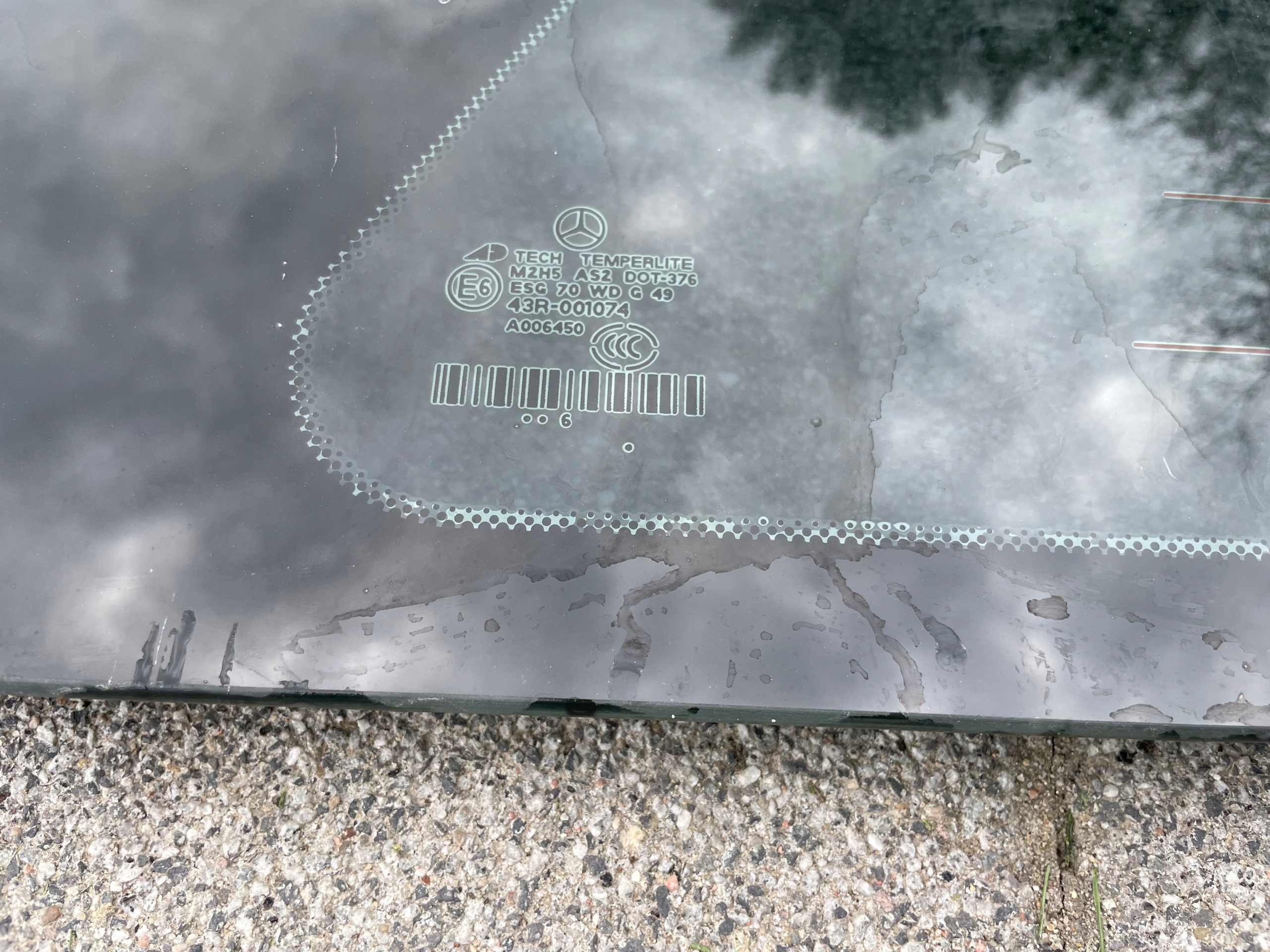 window bodywork rear right Mercedes GL X164