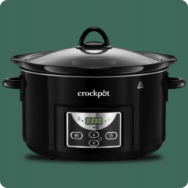 CROCK-POT Wolnowar 4,7L Dla 5 Osób Programowalny Timer Czarny — miniatura 14