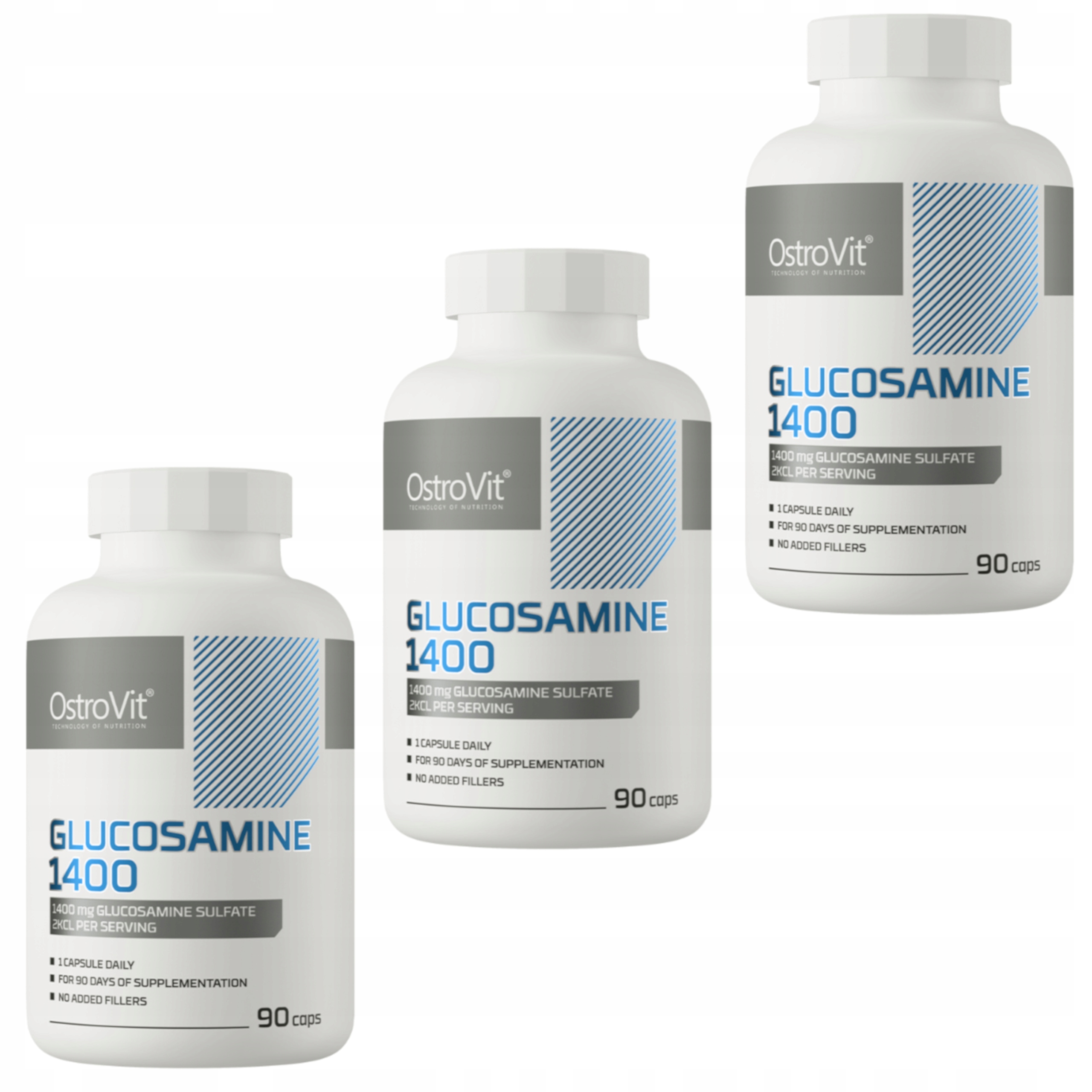Ostrovit Glucosamine 1400 mg 270 kap, Kostní Klouby, Chrupavka, Kolena, Páteř