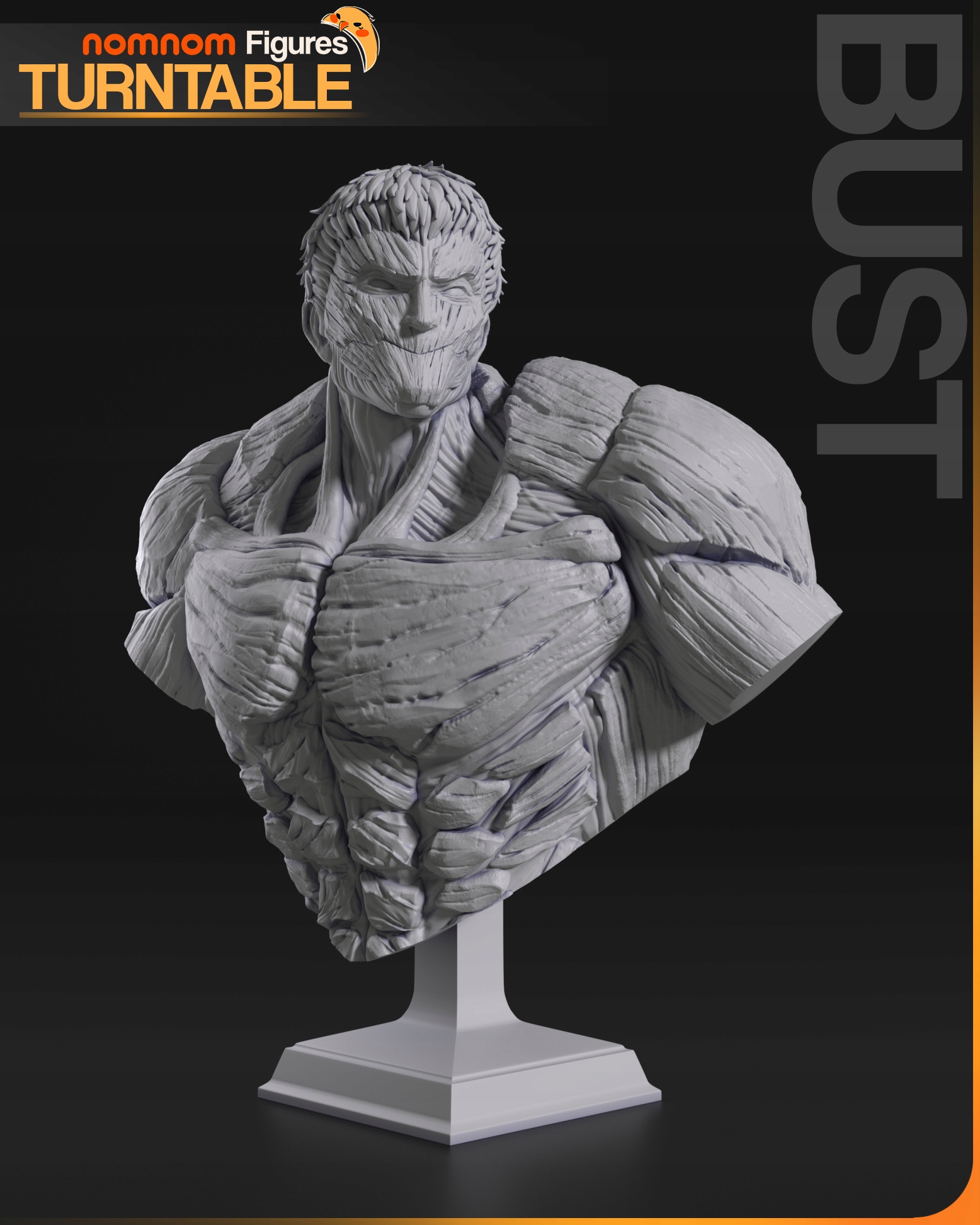 Obrněná figurka Titan Útok titánů Snk Poprsí NomNom Figures 3D tisk