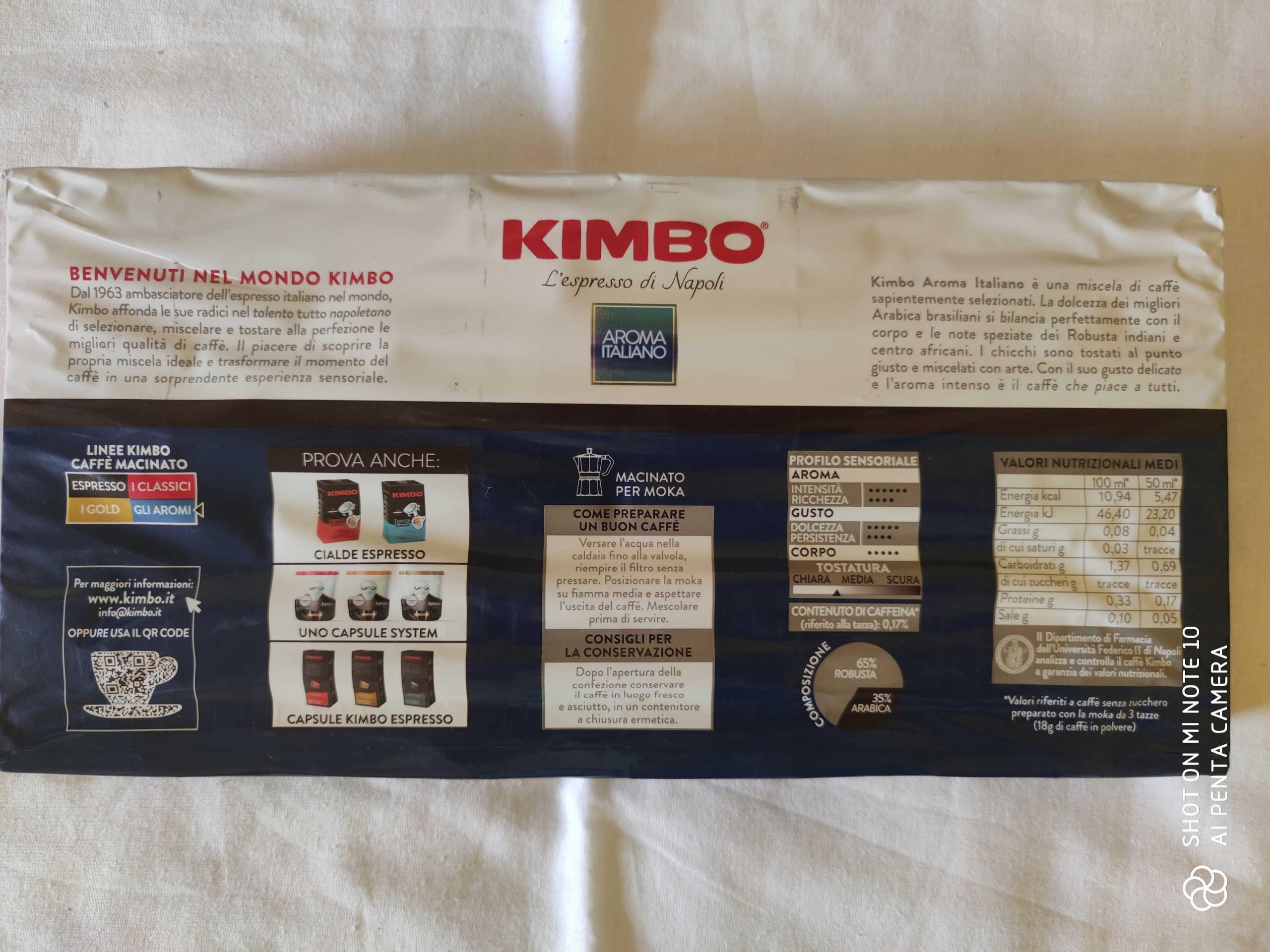 Levně Mletá káva Aroma Italiano Kimbo4x250 g