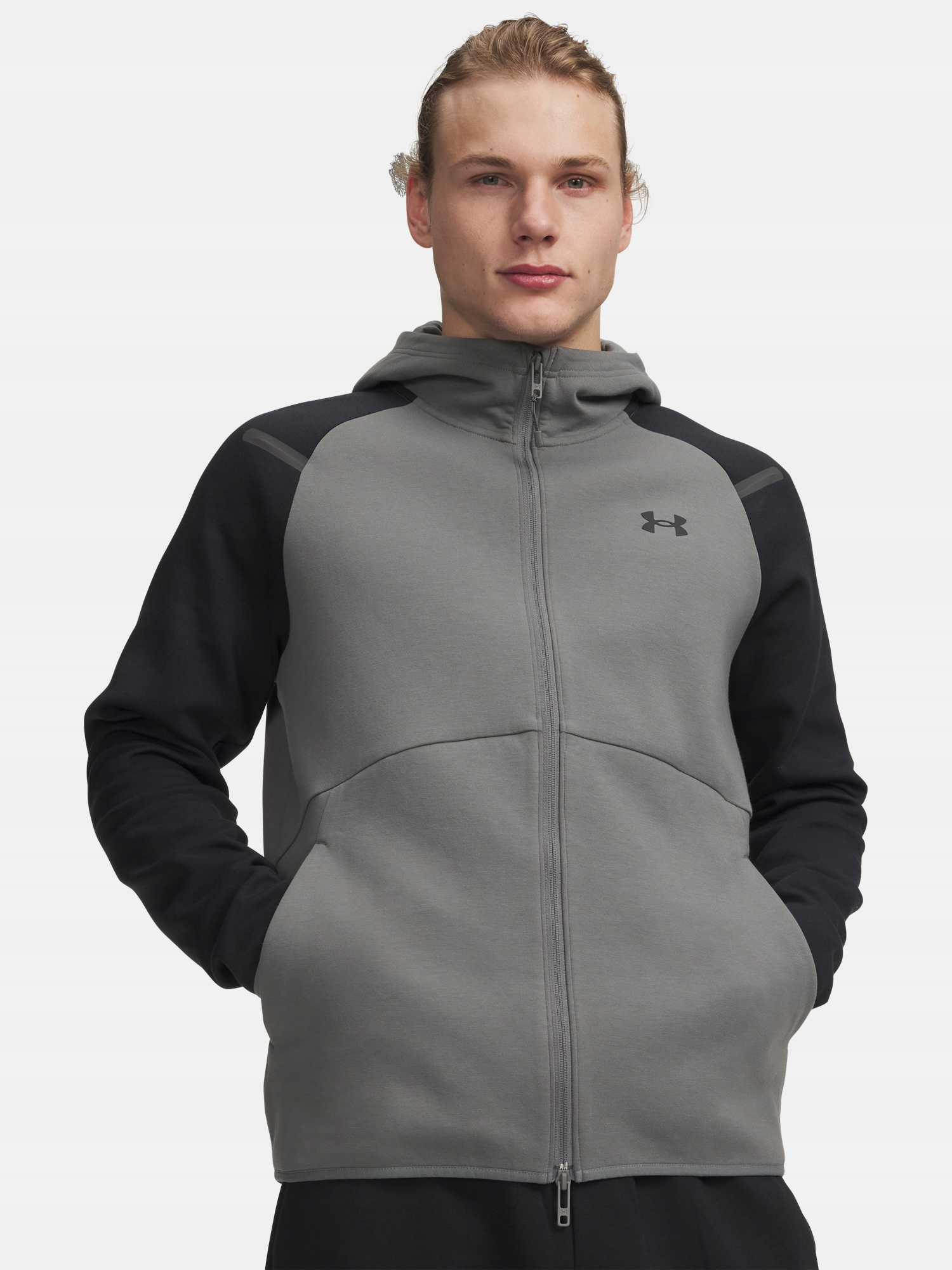 Under Armour Pánská mikina Under Armour Ua Unstoppable Flc Fz Hd Eu-grn