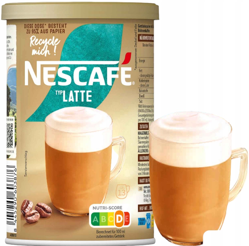 Nescafe Latte 230 g kawa rozpuszczalna z Niemiec 3 sztuki