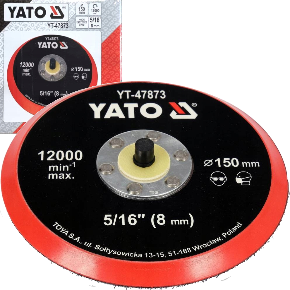 Yato Talerz Polerski 150MM Tarcza Dysk Z Rzepem 5/16