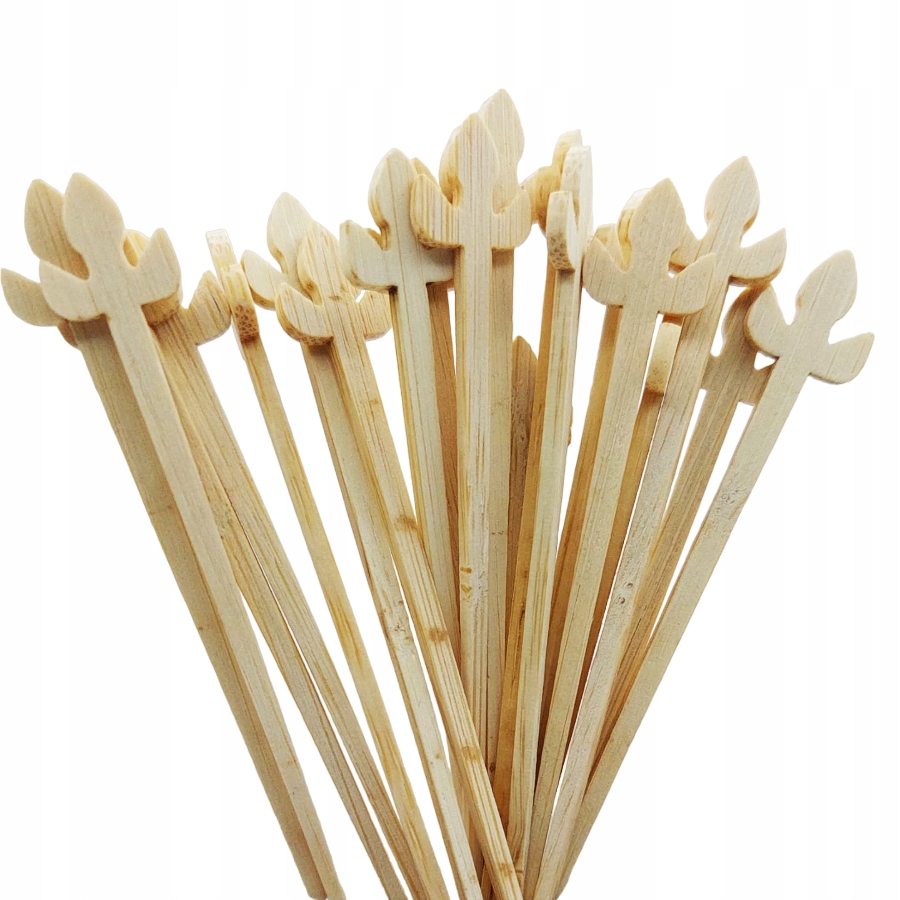 Wykałaczki pikery patyczki bankietowe grube Lilia Lilly 9cm 100szt. Długość 9 cm