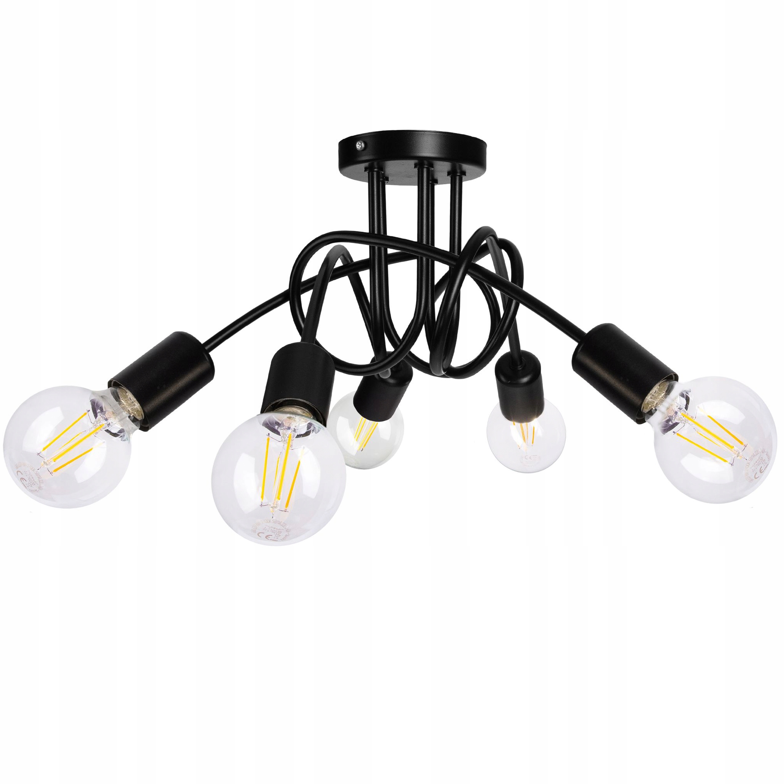 Lampa Sufitowa Wisząca Do Sufitu Pokoju Plafon Loft Edison Żyrandol E27