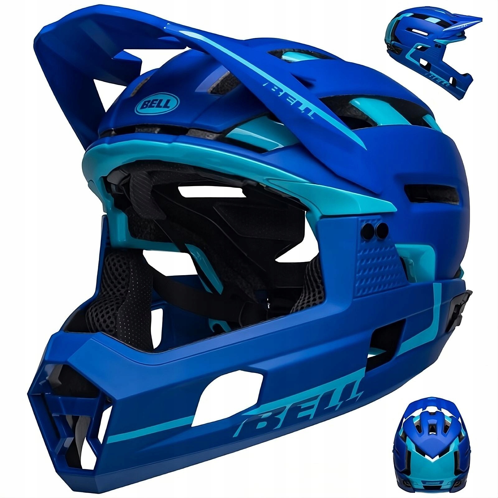 Kask Rowerowy Bell Air R Mips Spherical Full Face M 55-59CM Niebieski