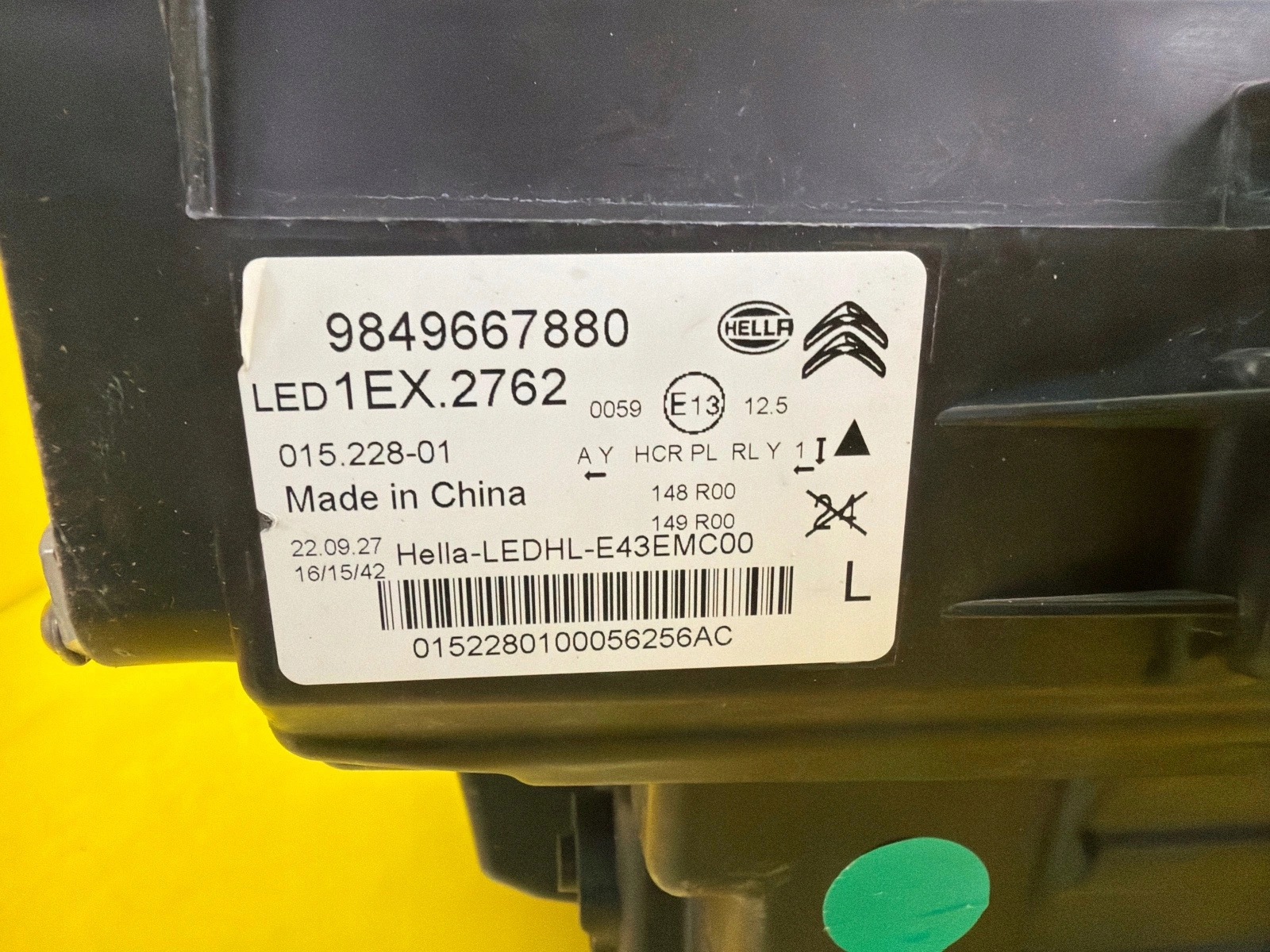 light left Citroen C5X C5 X Full Led 9849667880