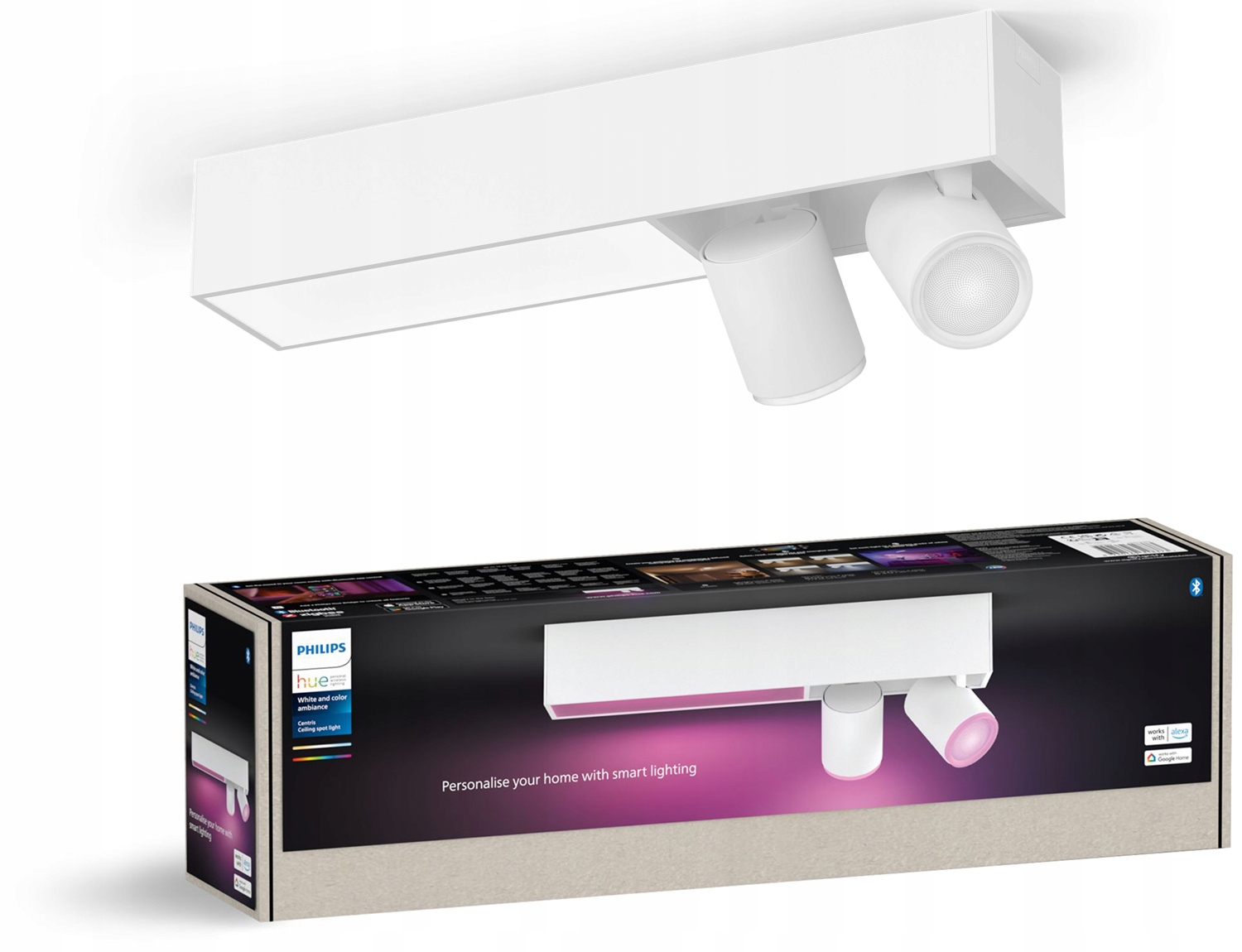 Led Stropné Svietidlo Reflektor 19.4W Rgb Tw Smart Zigbee Philips Hue Centris