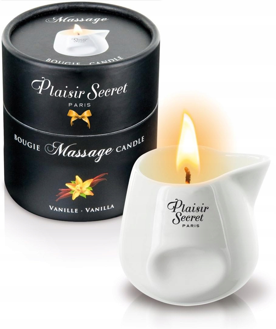 Přírodní Masážní Svíčka Plaisirs Secrets Vanilka
