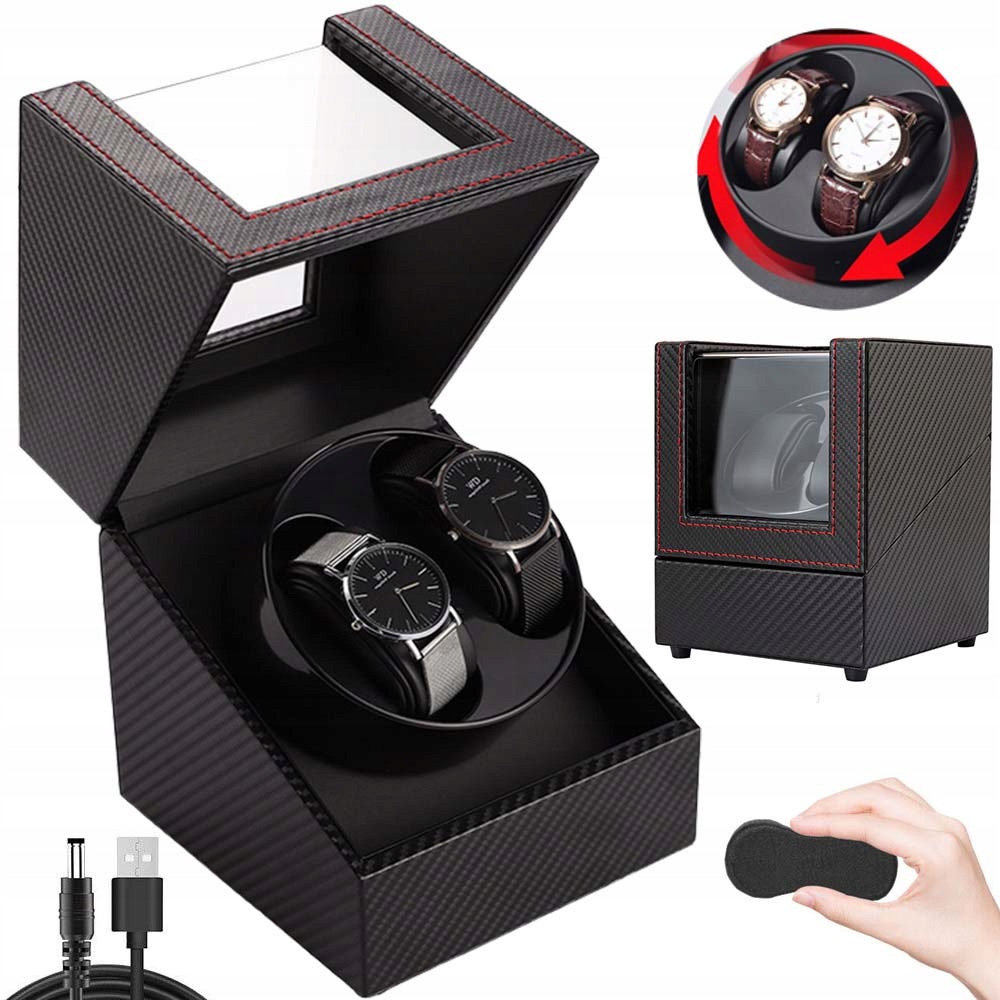 Elegantní Automatický Rotomat Pro Dámské I Pánské Hodinky, Černý