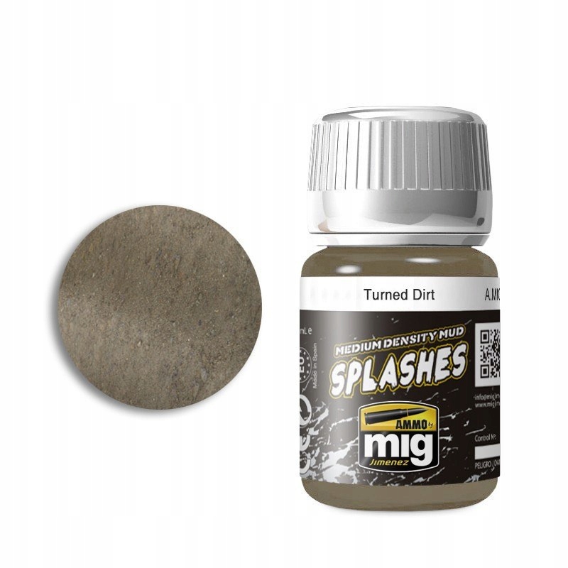 Ammo Mig 1753 Medium Mud Splashes Turned Dirt