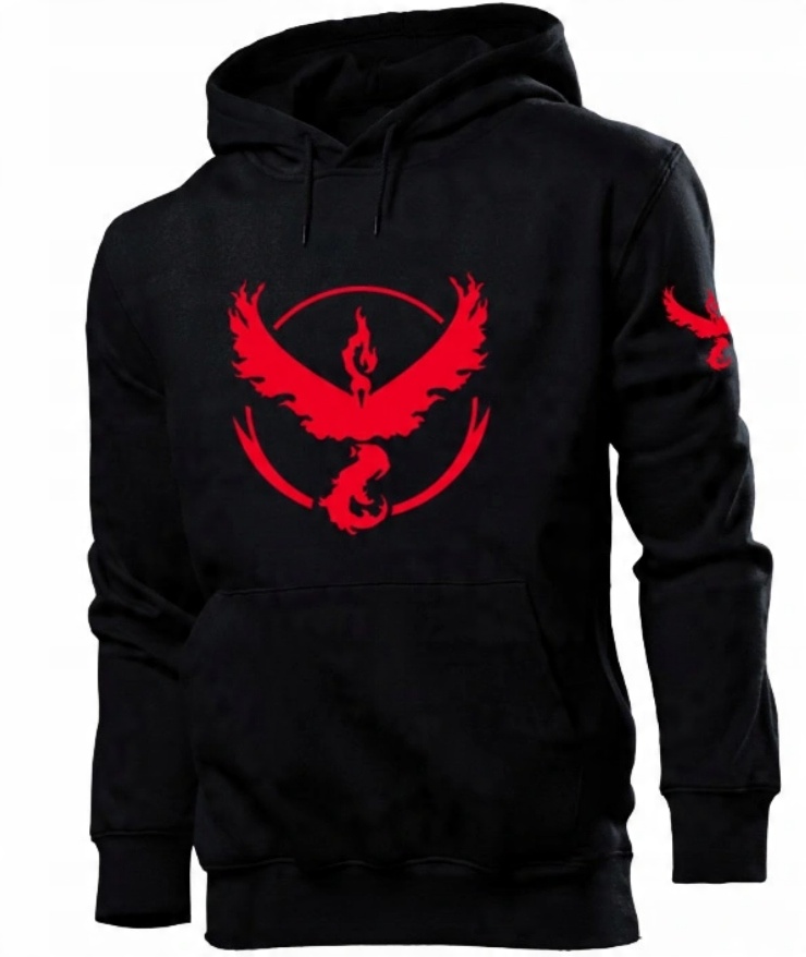 

Męska Bluza Z Kapturem Pokemon Go Team Valor XL