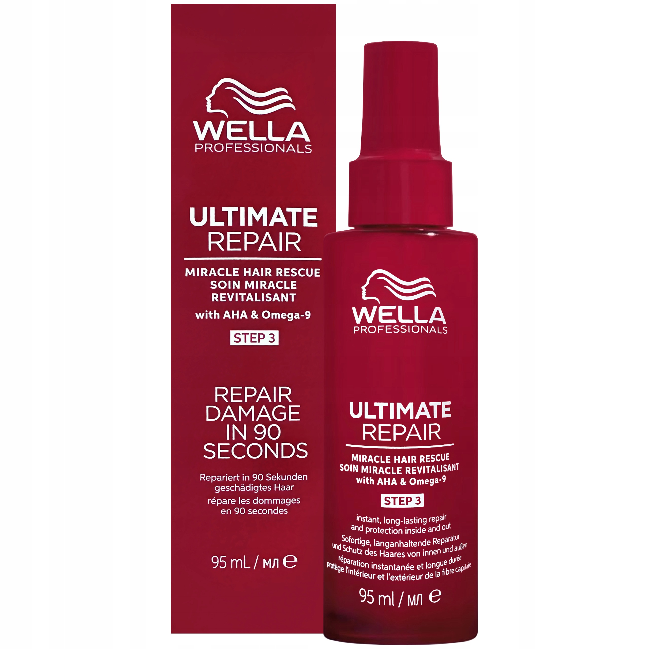 Aha a Omega 9 Wella Professionals Ultimate Repair sérum na vlasy 95 ml