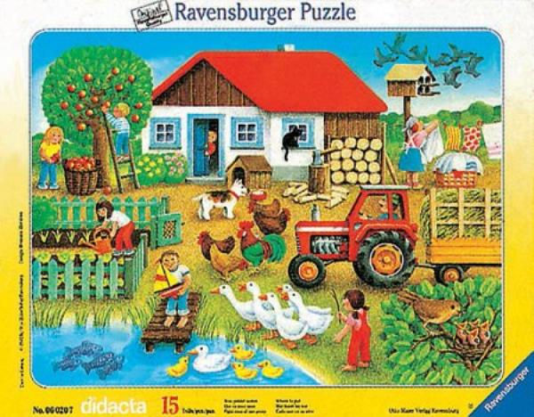 

Ravensburger Puzzle ramkowe 15 Gospodarstwo domowe