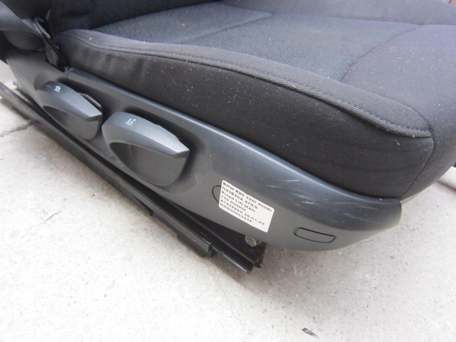 BMW E90 E91 SERIA 3 2005-2010 sedačka pravý spolujezdce MATERIAL tapacír