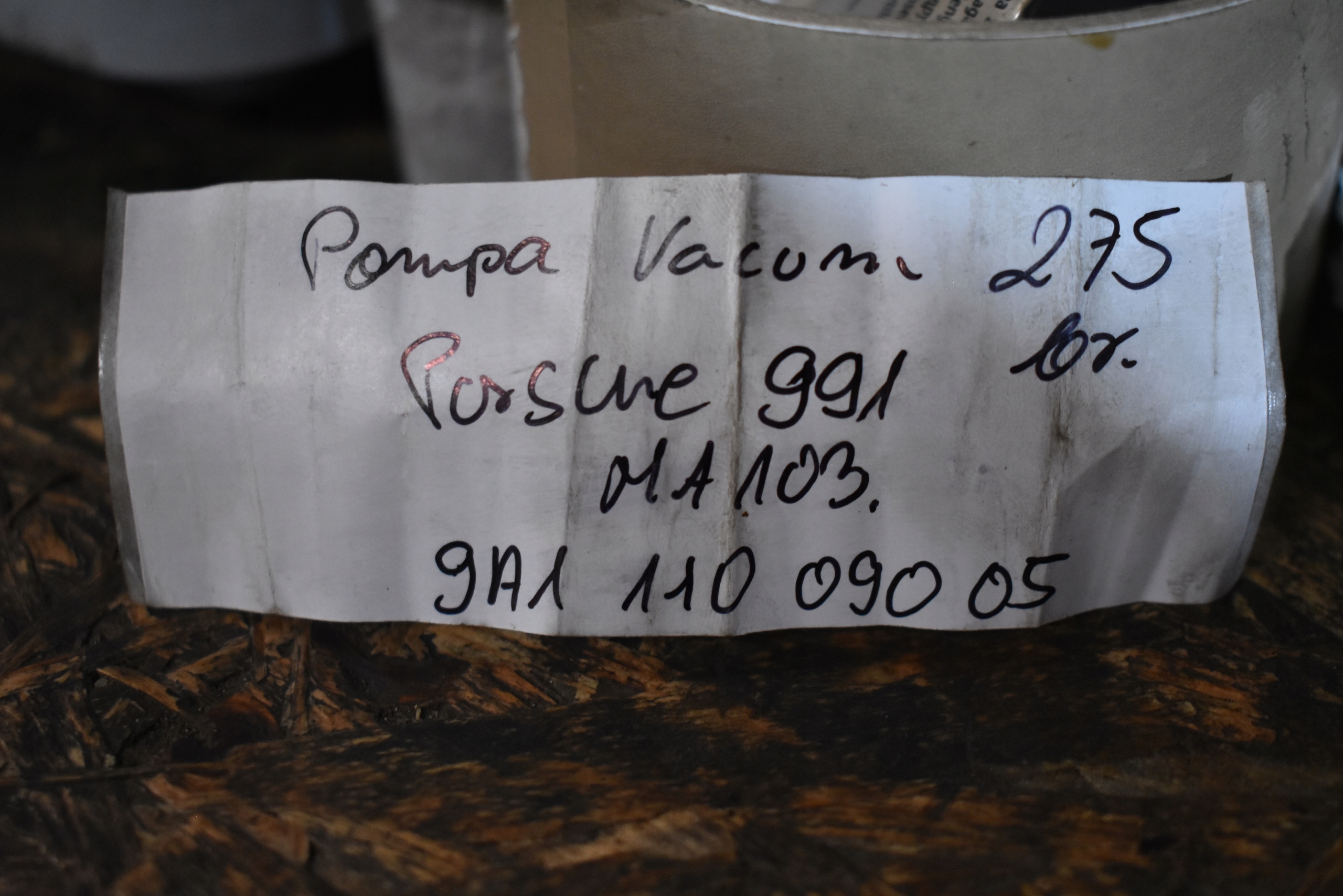 IDEALNA pump vacual VACUM MA103 PORSCHE 991 1