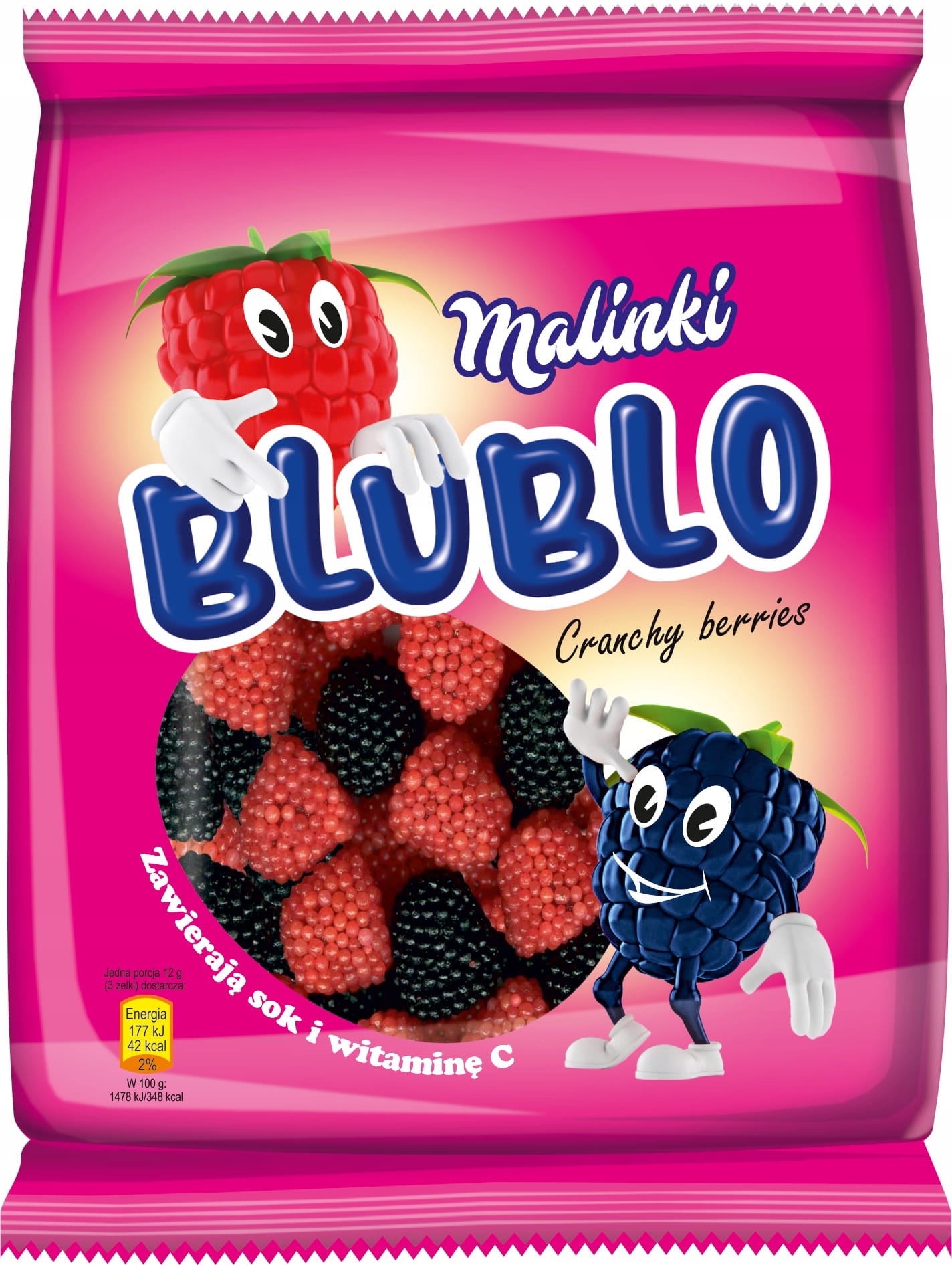 Blublo Żelki Malinki 80g (5904722280182) • Cena, Opinie • Żelki ...
