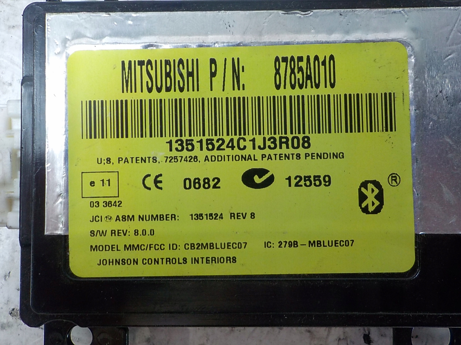 MITSUBISHI OUTLANDER II modul Bedienteil BLUETOOTH 8785A010
